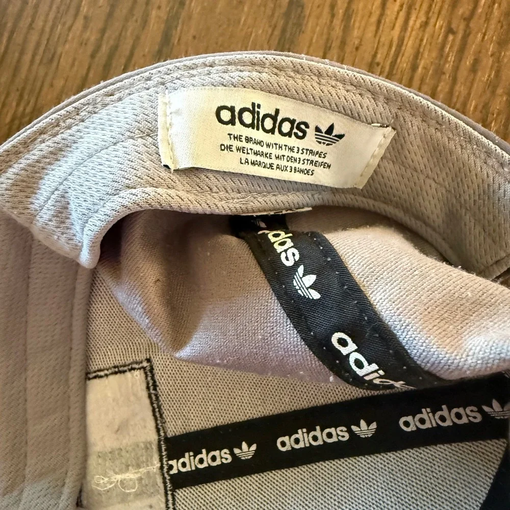 Adidas Originals Trefoil Hat Unisex Adjustable Strapback Taupe Gray Baseball Cap